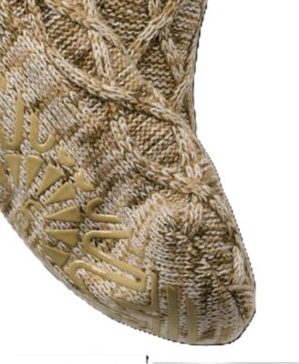 UGG Women's Quarter II Cable Knit Lined Socks