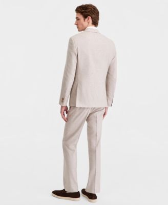 Men's Check Slim-Fit Techni-Cole Suit Separates