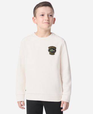 Lacoste - Boys 8-20 Chenille Patch Crewneck Sweatshirt