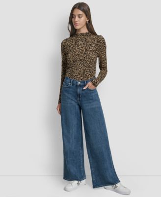 Women's High Rise Modern Wide Leg Jeans