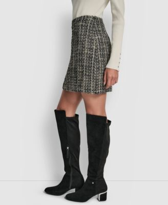 Women's Back Darts Mini Skirt