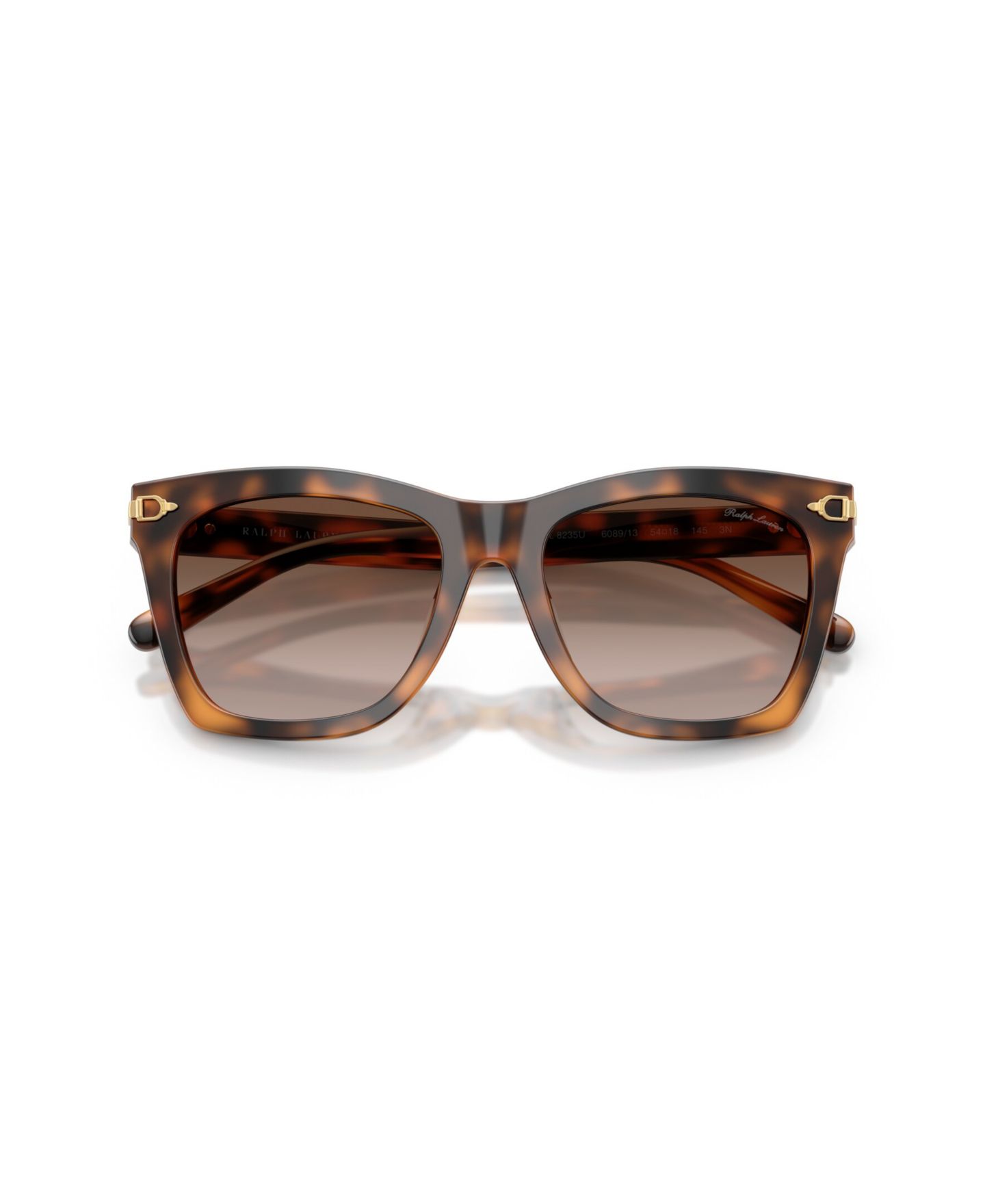 Женские солнцезащитные очки Ralph Lauren Square Sunglasses, RL8235U, цвет: Гавана — фото 10