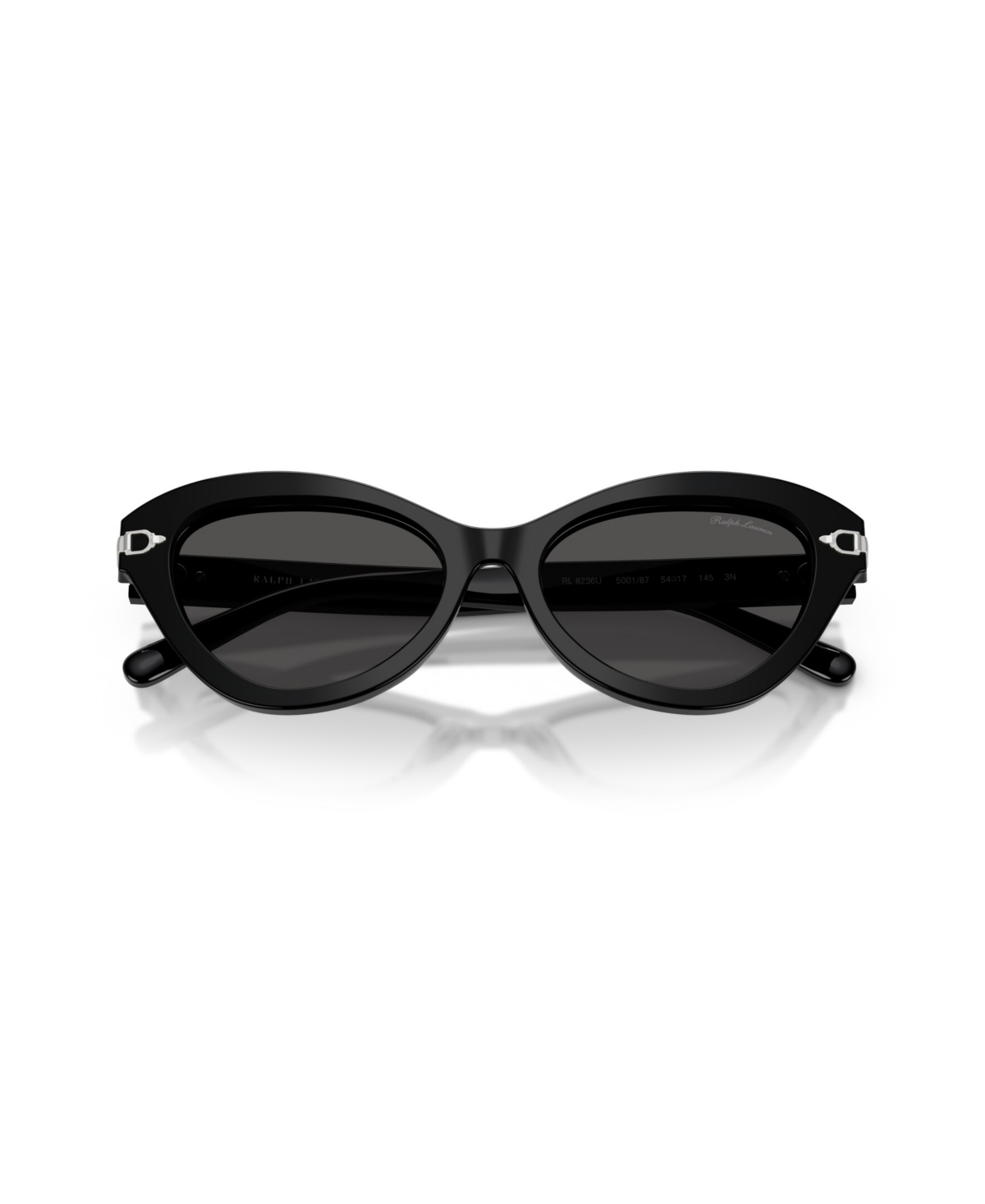 Ralph Lauren Stirrup Cat-eye Sunglasses In Black