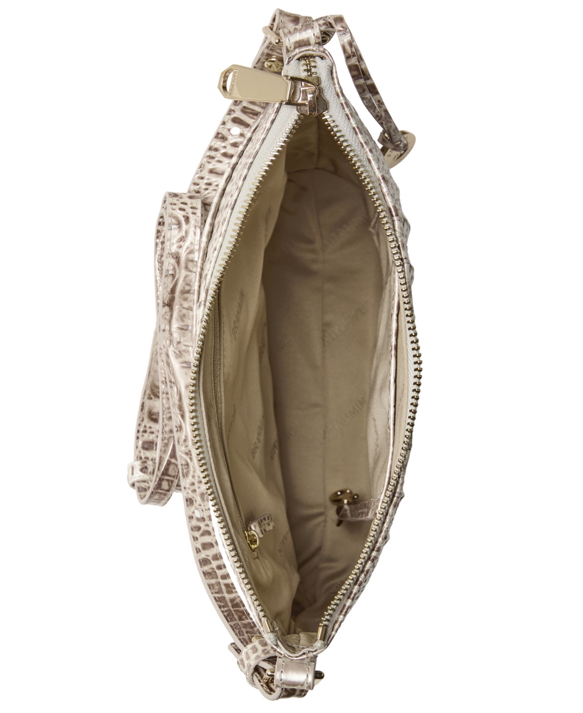 Brahmin Katie Leather Crossbody Bag In Neutral