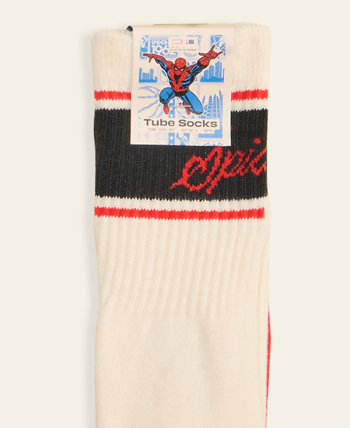 Macy's Marvel X Nba 2-pk. Spider-man Knit Socks, Macy's Exclusive In Multi