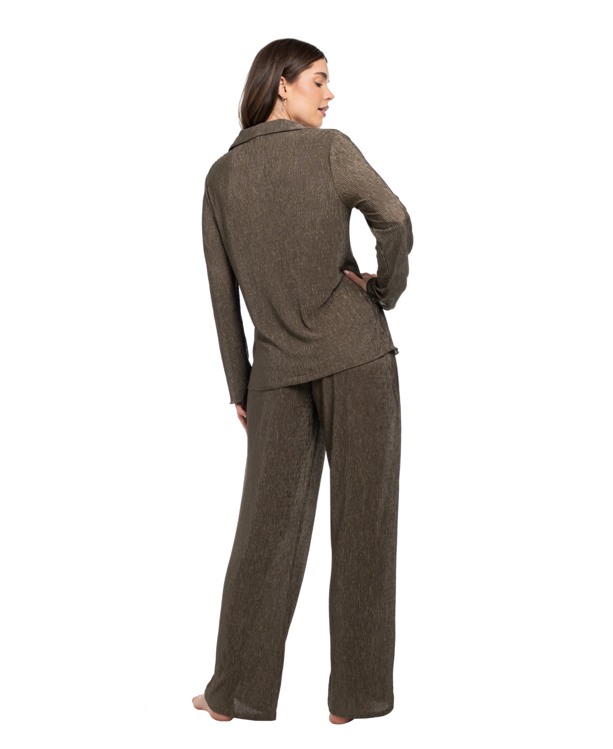 Midnight Bakery Rib Pajamas In Green