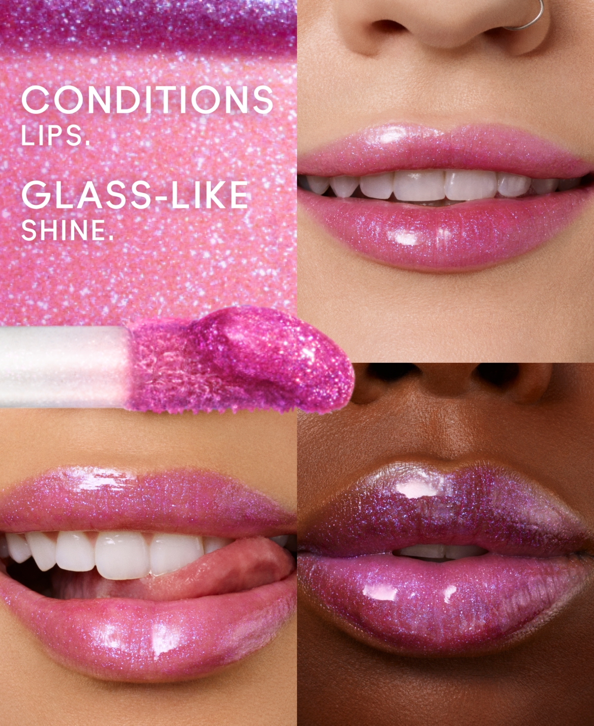 Mac Lipglass  X Disney Minnie & Daisy Pink Polka Dots Lip Gloss