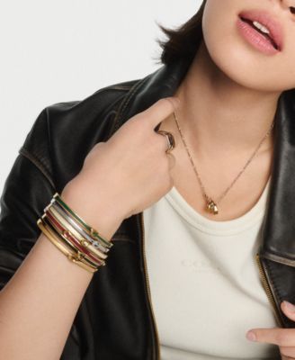 Gold Plated Hinged Bangle Bracelets