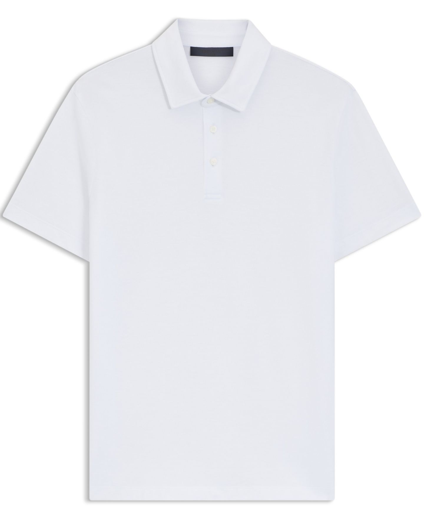 Мужское поло Hugo Boss Beckham x BOSS Cotton Silk Polo Shirt, цвет: Белый — фото 3
