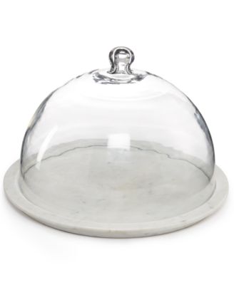 Martha Stewart Collection - 2-Pc. 10" Cake Dome & Marble Base