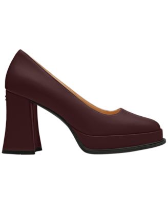 Women's Sculpted Block Heel Pumps