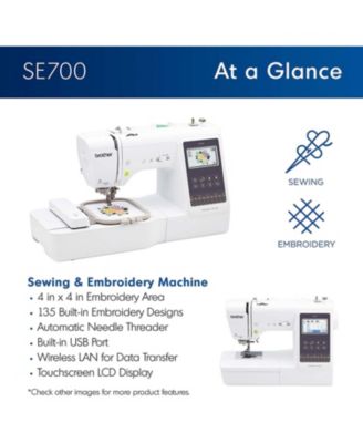 SE700 4 x 4 Computerized Sewing and Embroidery Machine