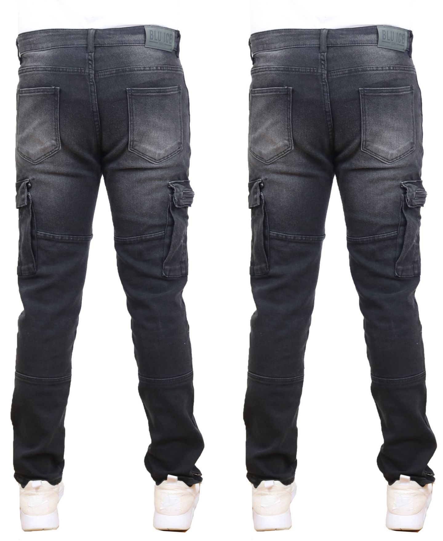 Мужские джинсы Blue Ice 2-Pack Stretch Cargo Pocket, цвет: Чёрный — фото 4