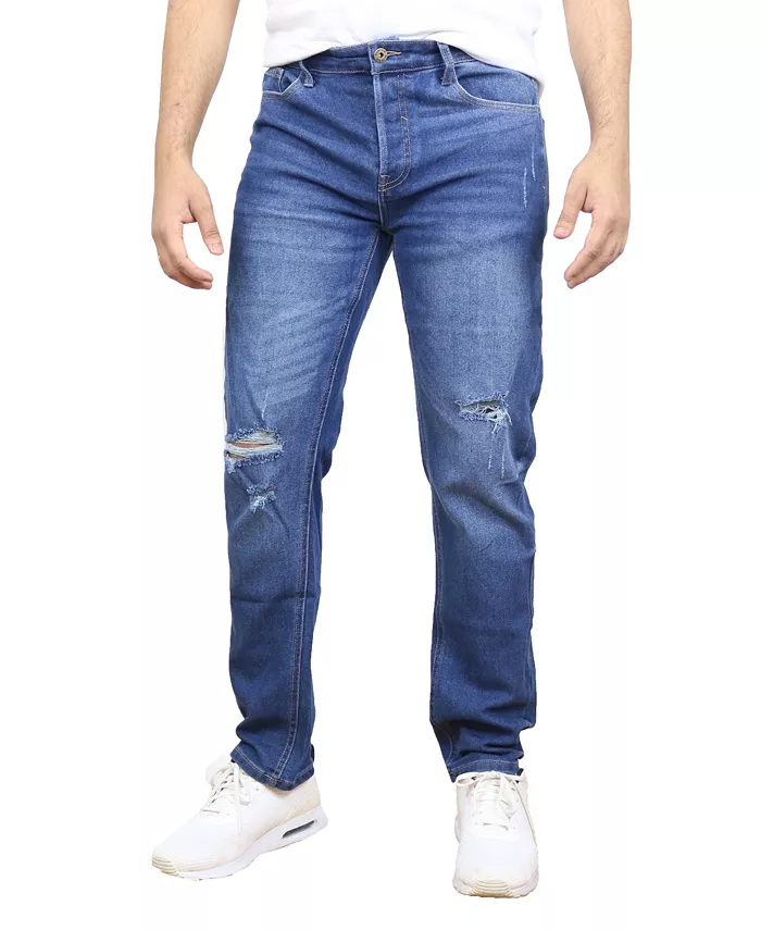 Men's Stretch Ripped Jeans - thumbnail 2