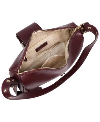 East West Shoulder Bag with Belt Buckle Tab