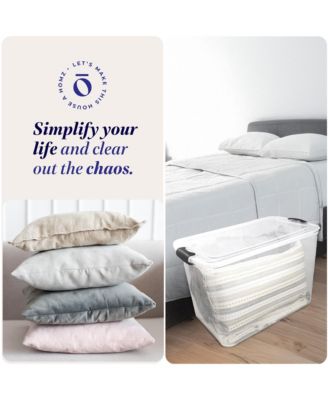 112 Quart Latching Plastic Storage Container, Extra Large, Clear (2 Pack