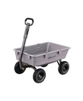 Heavy-Duty Poly Yard Dump Utility Cart with 800 lb Capacity