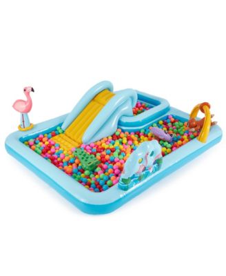 96" x 78" x 28" Inflatable Jungle Adventure Play Center Spray Kiddie Pool