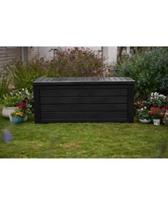 Westwood 150 Gallon Plastic Outdoor Furniture Storage Deck Box, Dark Gray