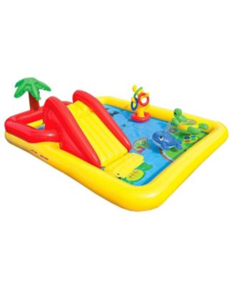 100"x77" Inflatable Ocean Play Center Backyard Toddler Kiddie Pool & Games