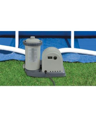 48in x 18ft Inflatable Above Ground Pool with Ladder, Pump & Cover