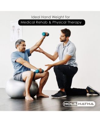 5, 10, and 15 LB Neoprene Dumbbell Free Hand Weight Set w/ Rack, Multi