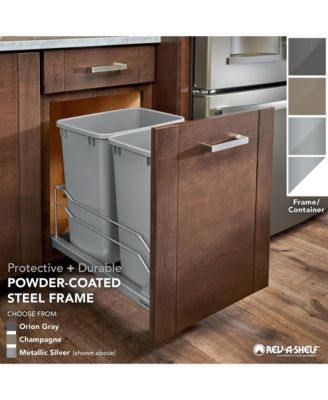 Double Pullout Trash Cans 50 qt. with Soft-close, 53WC-2150SCDM-211