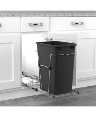 Pullout Trash Can 35 qt. for Kitchen Cabinets, Black, RV-12KD-18C S