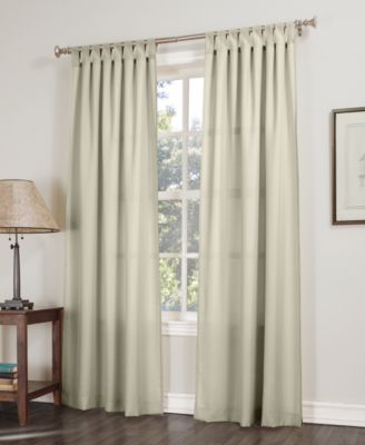 Clifford Heathered Texture Semi-Sheer Tab Top Curtain Panel