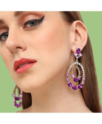 Women's Brown Dangling Drop Earrings