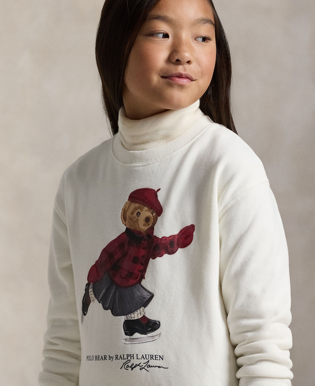 Polo Ralph Lauren Girls 7-16 Bear Fleece Dress