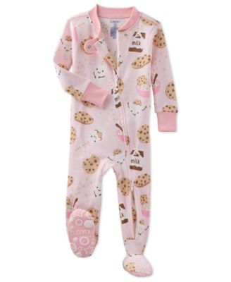 Baby Girls Cruz Cotton Snug-Fit Footed Pajamas