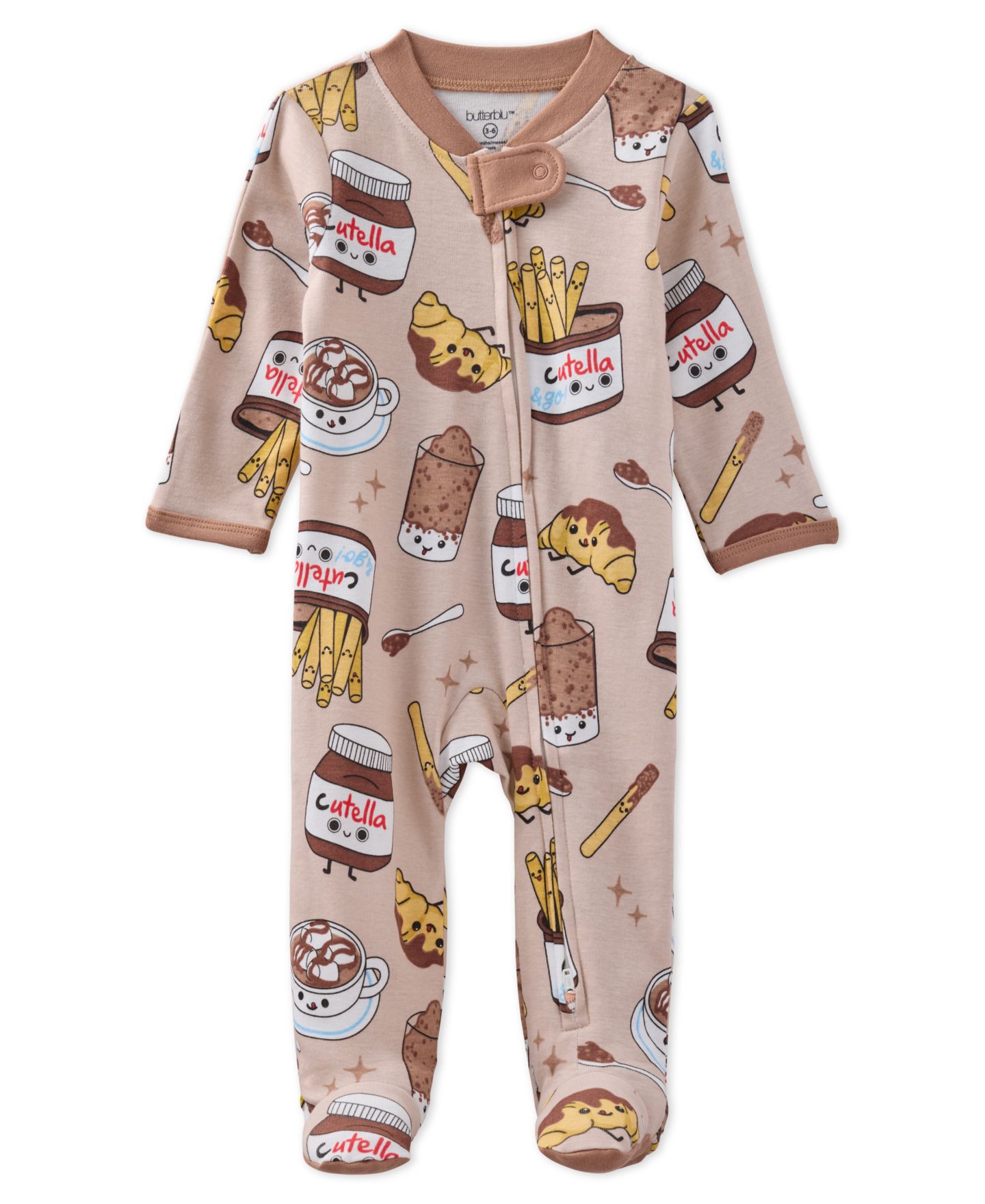 Комбинезон butterblu Scout 2-Way Zip Footed Coveralls для малышей, цвет: Шоколадный — фото 1