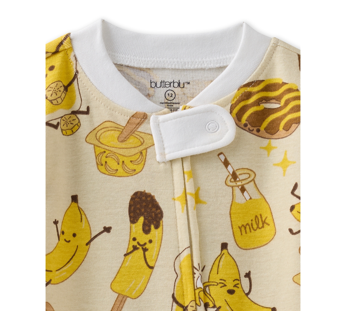 Butterblu Baby Cruz Footed Sleeper Pajama In Yellow