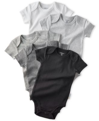 Baby Boys' and Girls' Cotton Short-Sleeve Bodysuits, 5-Pack Set