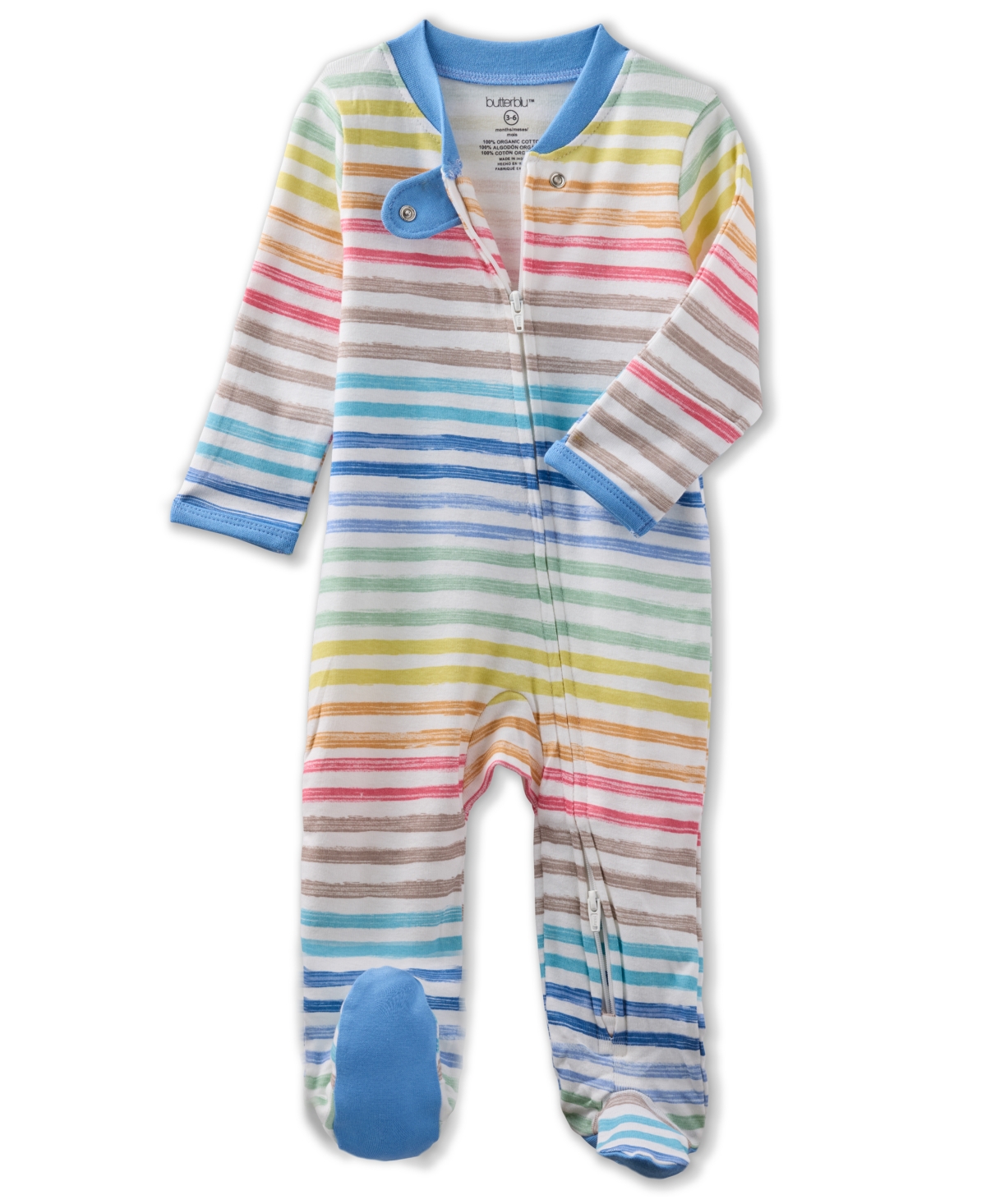 Butterblu Baby Scout Sleep And Play Bodysuit In Multi