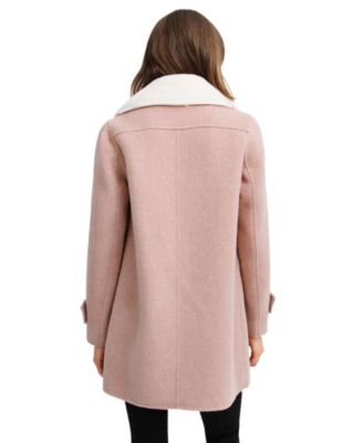 Women's Liberty Sherpa Collar Wool Blend Coat
