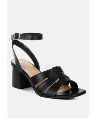 Womens Signora Pin Buckle Ankle Strap Sandals