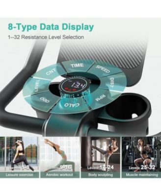 Superun Indoor Smart Stationary Cycling Bike with PitPat App, 1-32 Magnetic Resistance-Black