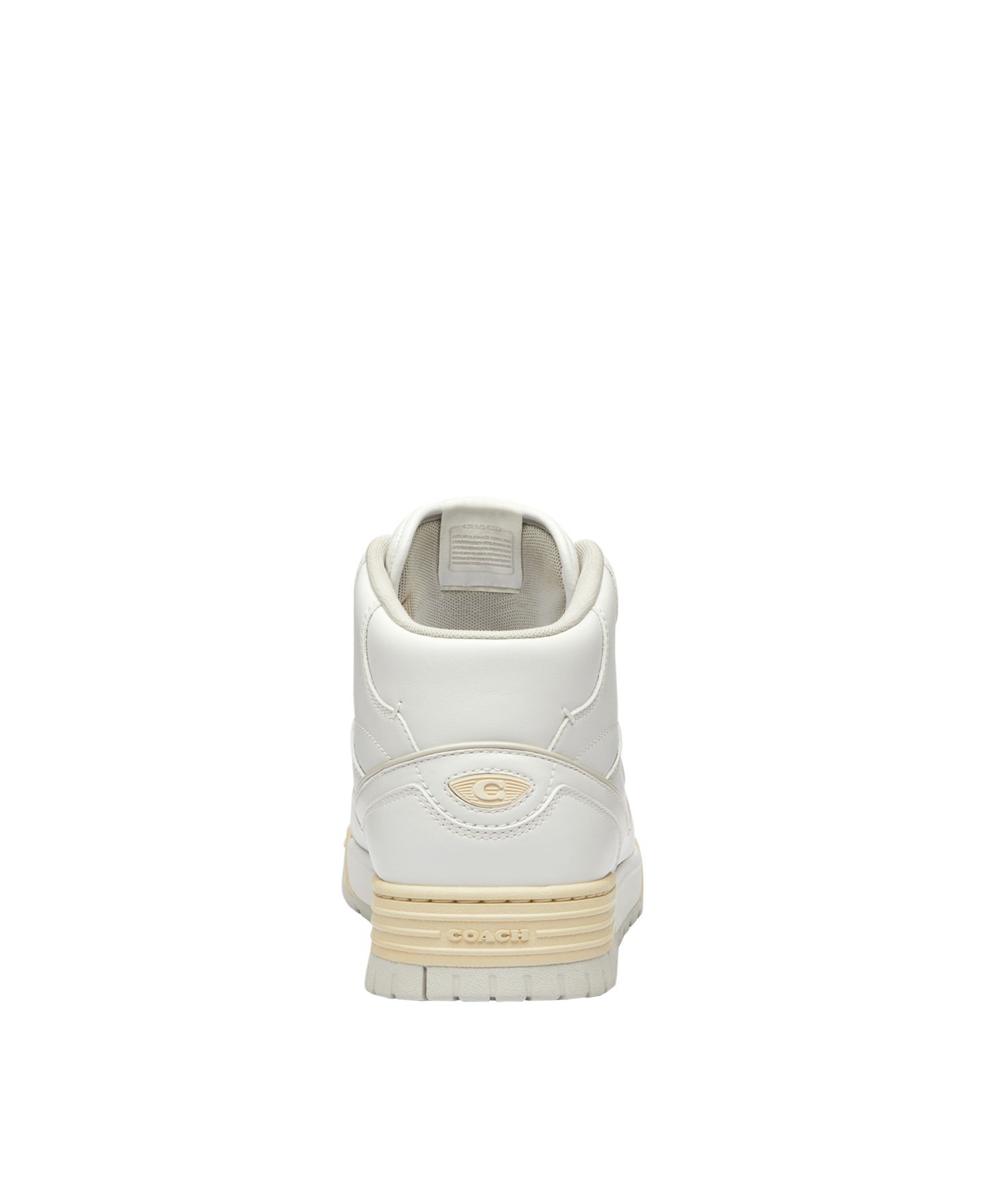 Мужские кроссовки COACH Soho Mid Top Signature, цвет: Оптический белый — фото 4