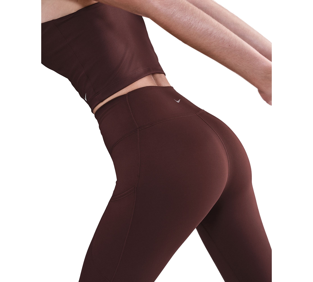 Nike Women's One High-waist 7/8-leggings In Burgundy