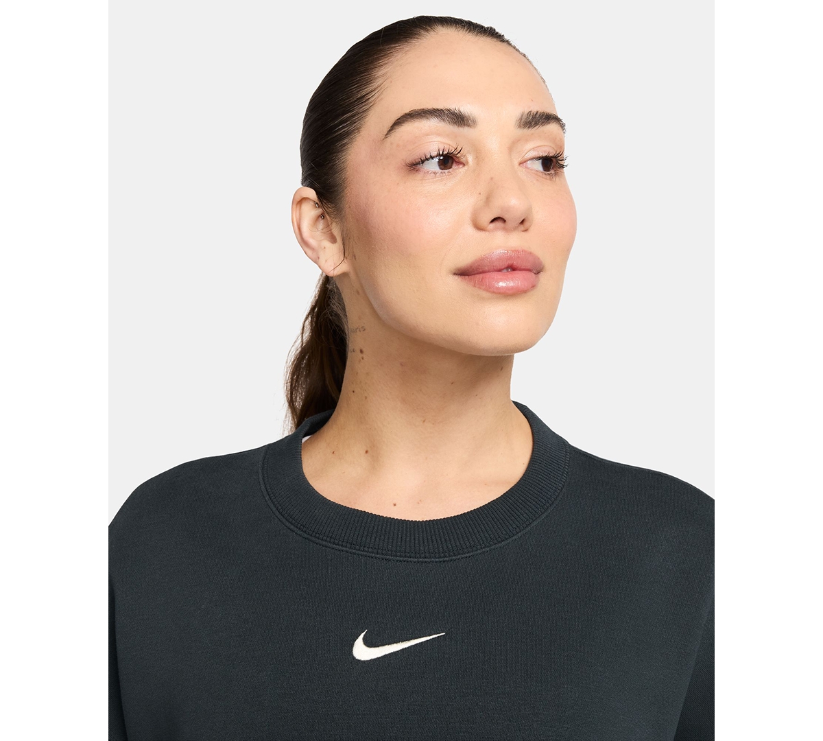 Nike Sportswear Women's Phoenix Fleece Oversized Crewneck Sweatshirt In Gray