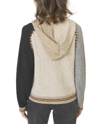 Women's Faye Cabled Hoodie W/Whipstitch