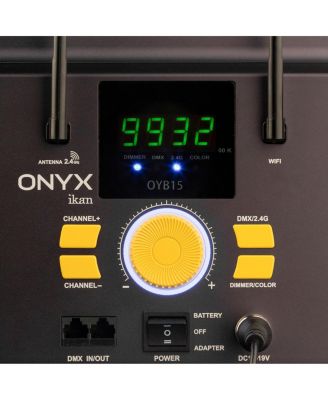 Onyx 2 x 1 Bi-Color LED Light with V-Mount Battery Plate, 22 x 16 x 1.75"