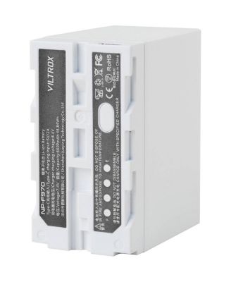 L-Series NP-F970 48.84Wh 7.4V 6600mAh Lithium-Ion Battery, White