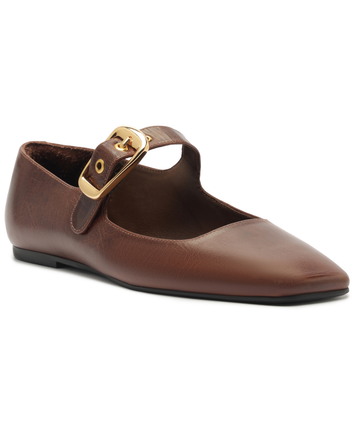 Arezzo Women's Elena Square Toe Ballet Shoes