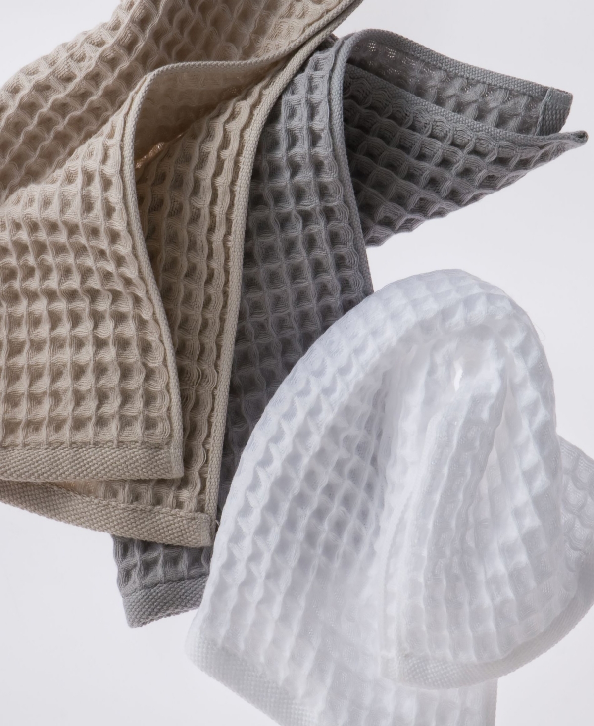 Uchino Air Waffle Hand Towel, 24" X 39" In Gray