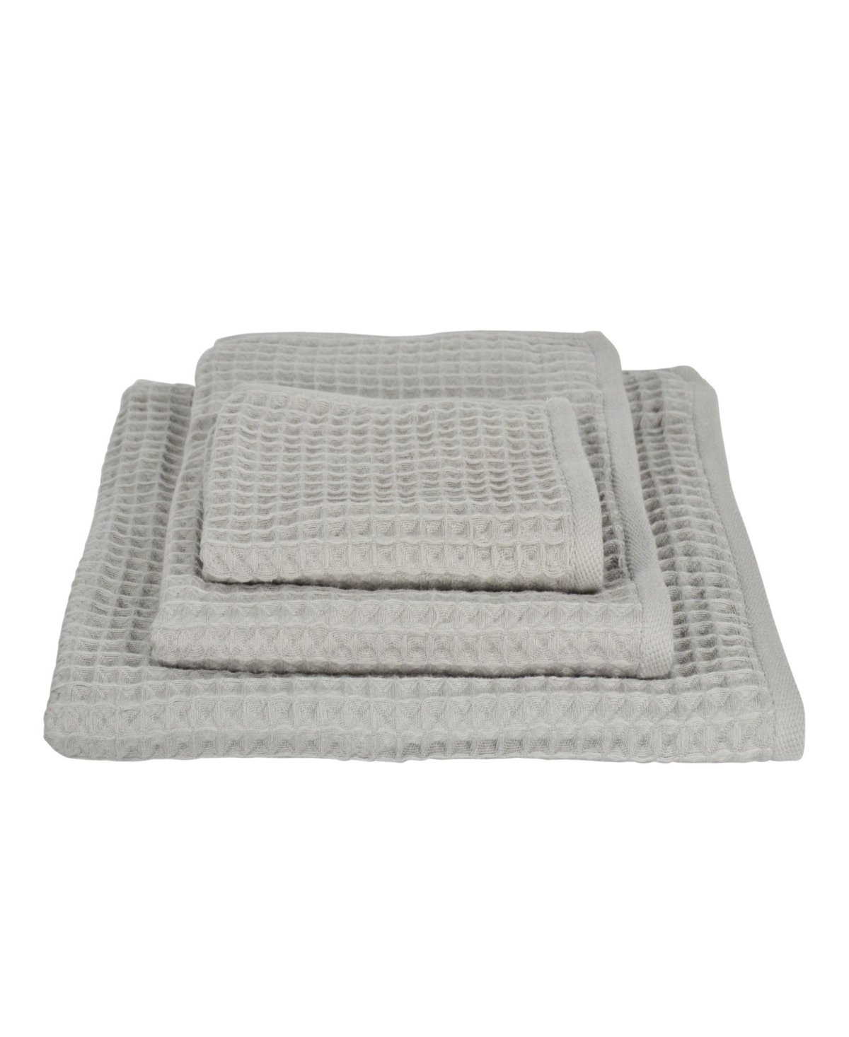 Uchino Air Waffle Wash Cloth, 13" X 16" In Gray