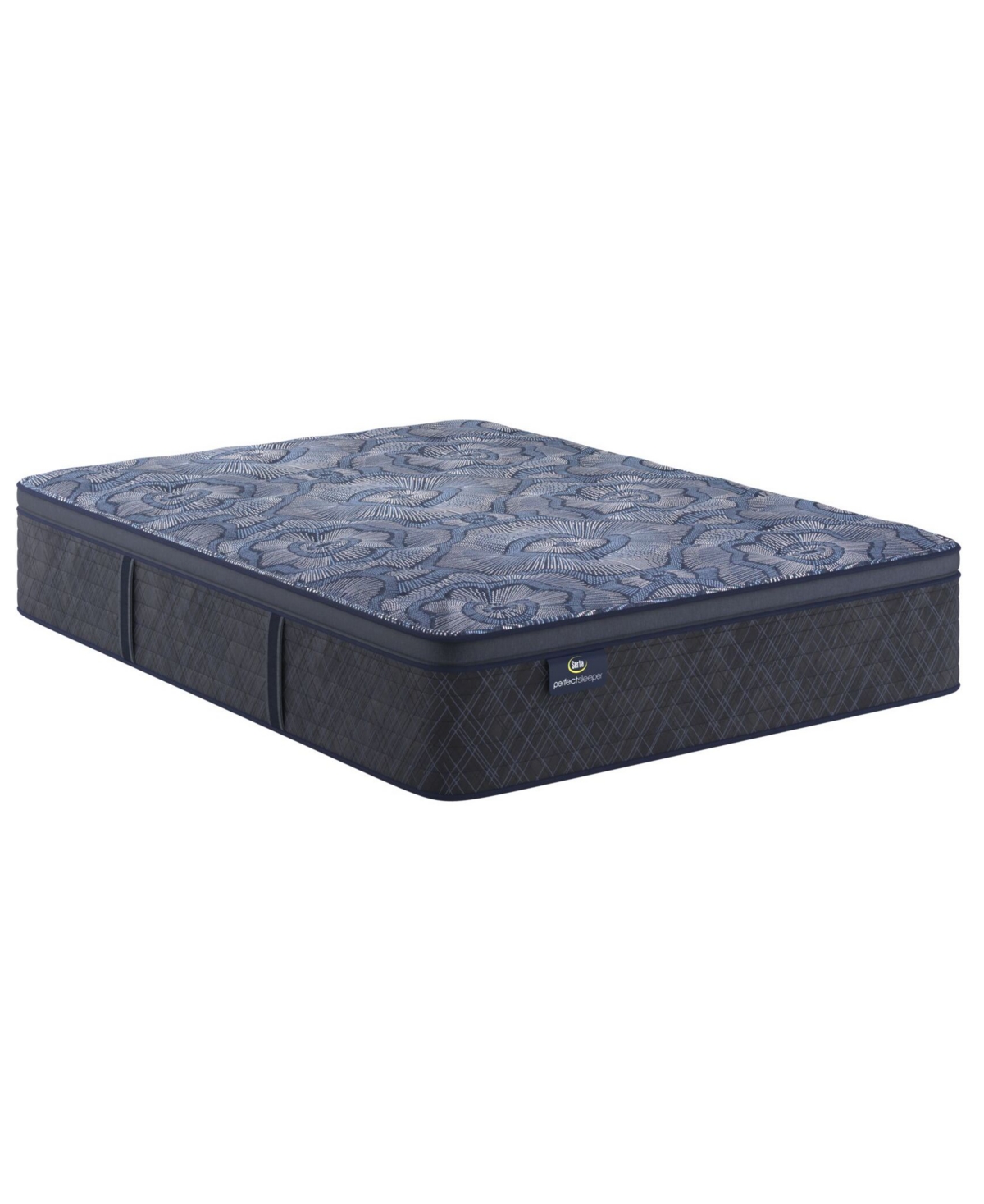 Serta Perfect Sleeper Osiria Rose 15" Plush Pillow Top Mattress Set, Queen Split In Transparent