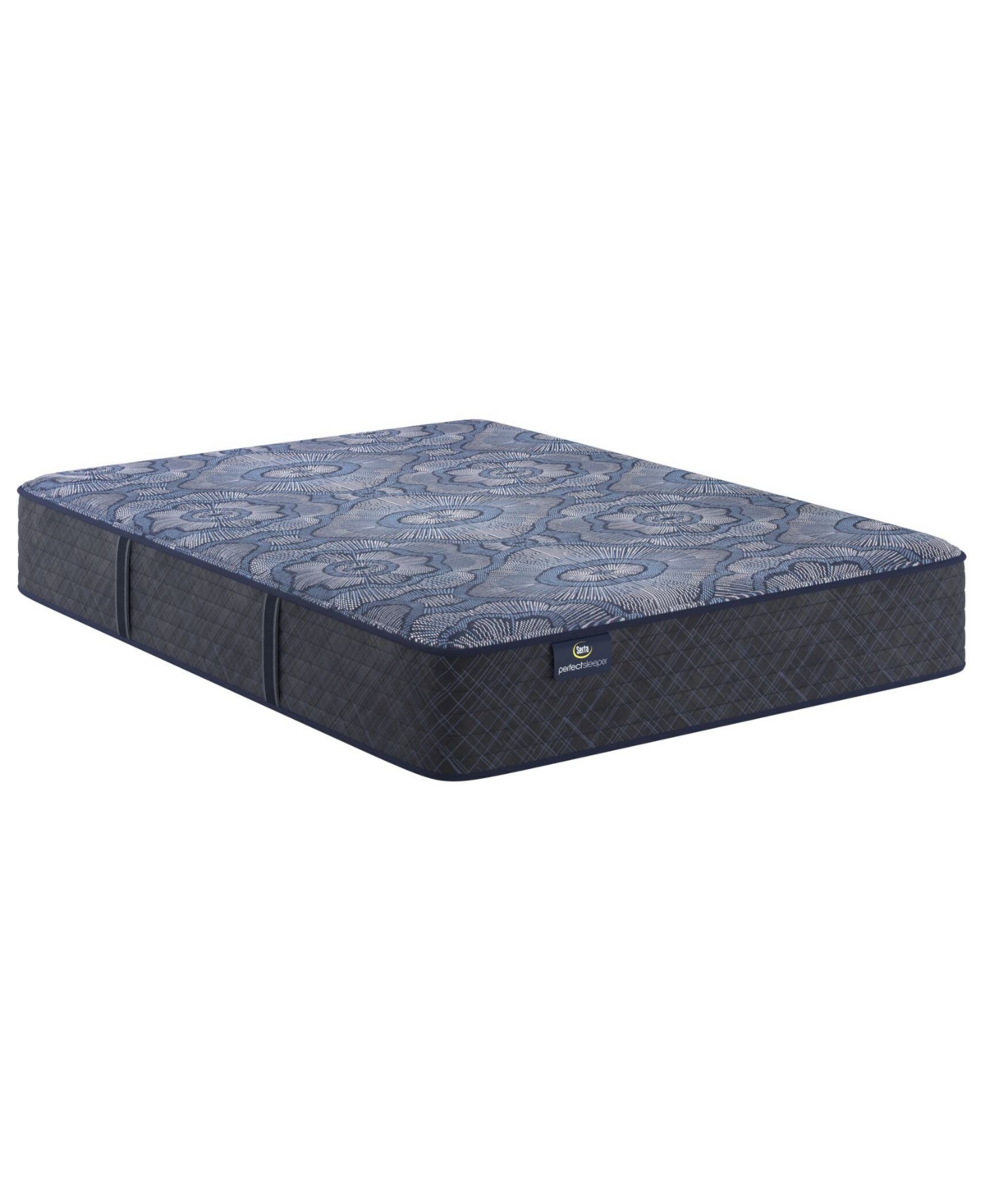 Serta Perfect Sleeper Lavender Falls 12" Firm Hybrid Tight Top Mattress Set, Twin In Transparent